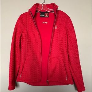 never worn spyder zip up! so cute and warm!